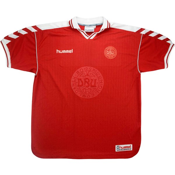 Camiseta Dinamarca Primera Retro 1998 Rojo